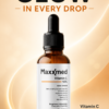 Maxxmed Vitamin C 15% Face Serum with Niacinamide, Hyaluronic Acid, Ferulic Acid and Zinc PCA, 30 ml For Glowing Skin ,Fragrance free | For Men & Women |All Skin Types|,Fades Dark spots and hyper pigmentation. 30ML ( Pack of 4 )